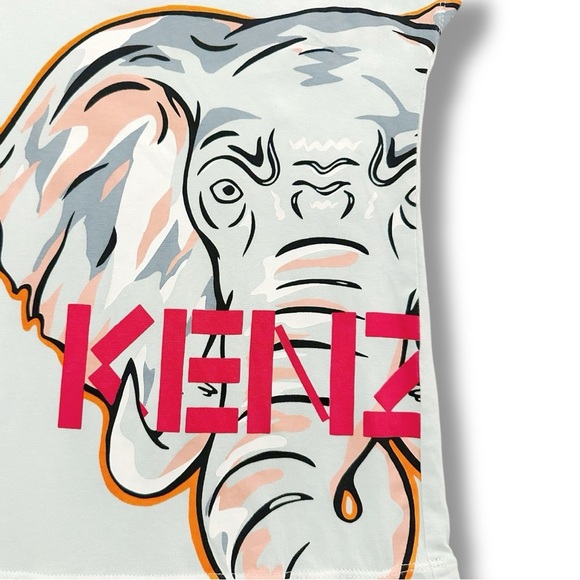 Kenzo | Elephant Logo Graphic Tee Shirt Dress (8 yrs) 🐘 - Picture 2 of 7